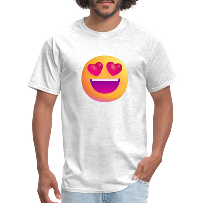 😍 Smiling Face with Heart-Eyes (Microsoft Fluent) Unisex Classic T-Shirt - light heather gray