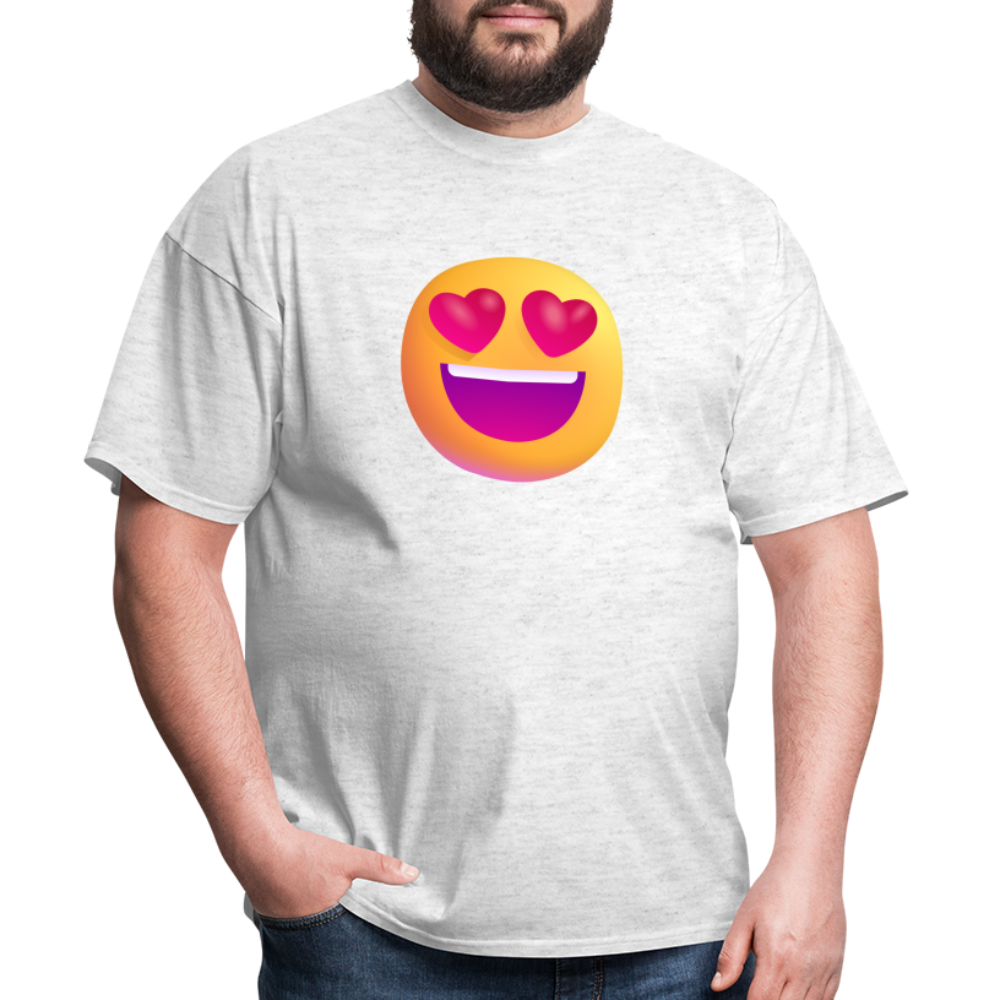 😍 Smiling Face with Heart-Eyes (Microsoft Fluent) Unisex Classic T-Shirt - light heather gray