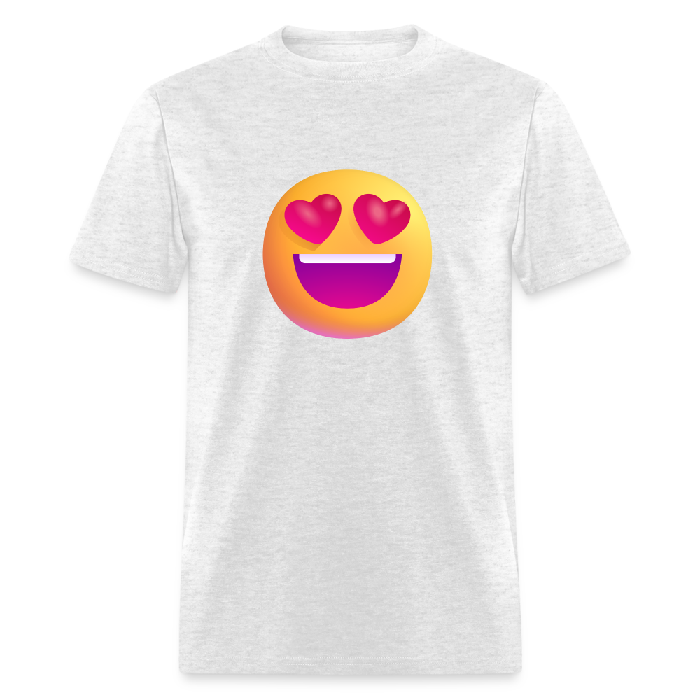 😍 Smiling Face with Heart-Eyes (Microsoft Fluent) Unisex Classic T-Shirt - light heather gray