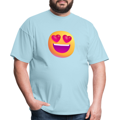 😍 Smiling Face with Heart-Eyes (Microsoft Fluent) Unisex Classic T-Shirt - powder blue
