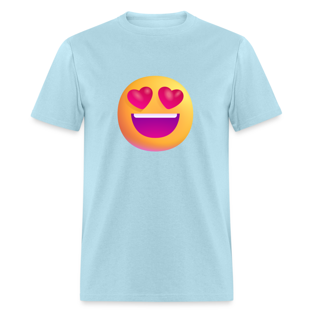 😍 Smiling Face with Heart-Eyes (Microsoft Fluent) Unisex Classic T-Shirt - powder blue