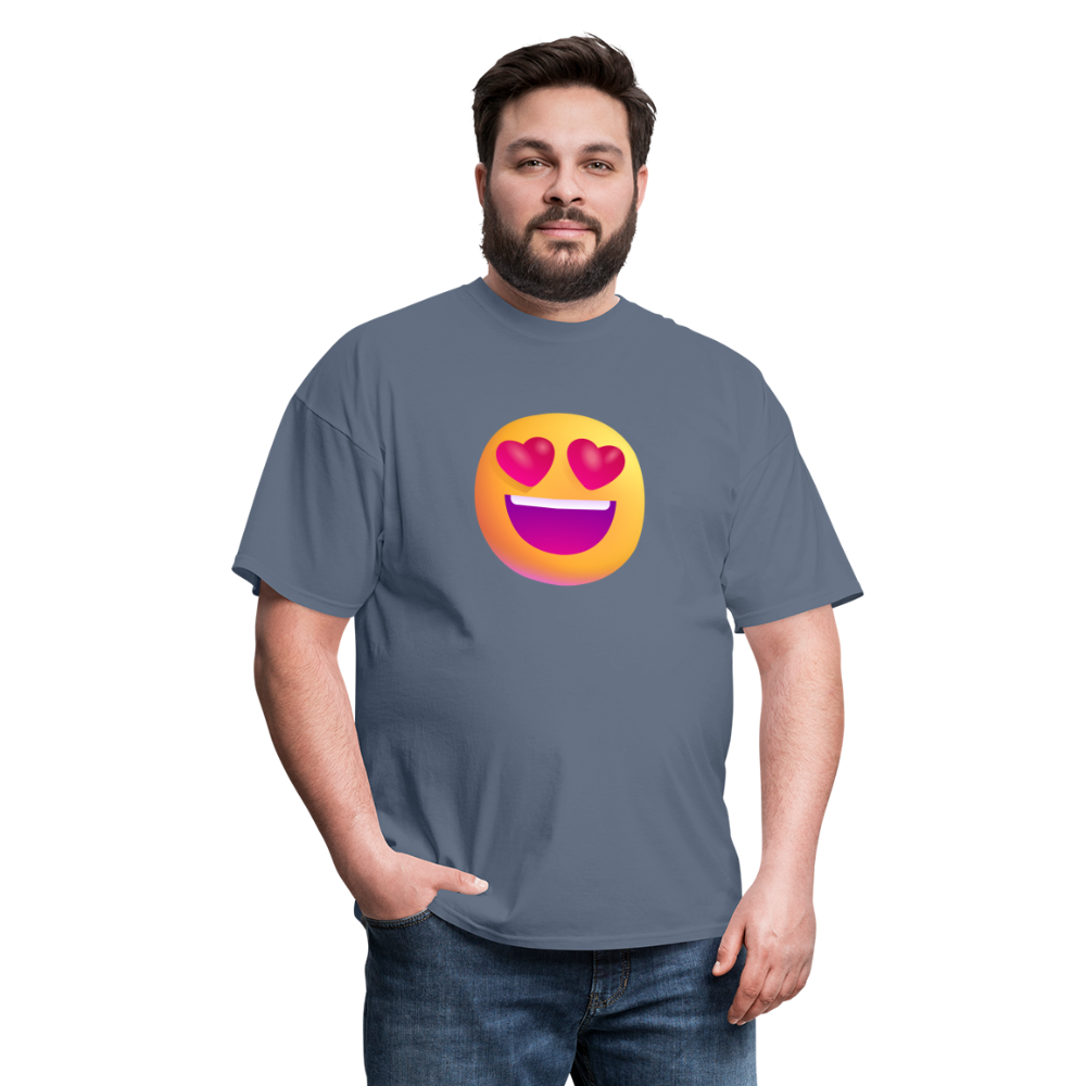 😍 Smiling Face with Heart-Eyes (Microsoft Fluent) Unisex Classic T-Shirt - denim