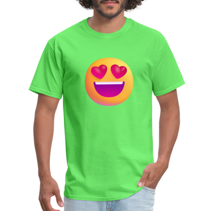😍 Smiling Face with Heart-Eyes (Microsoft Fluent) Unisex Classic T-Shirt - kiwi