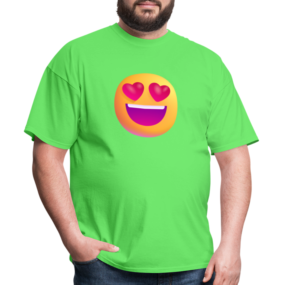 😍 Smiling Face with Heart-Eyes (Microsoft Fluent) Unisex Classic T-Shirt - kiwi