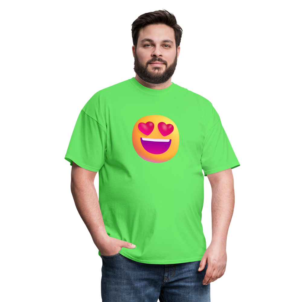 😍 Smiling Face with Heart-Eyes (Microsoft Fluent) Unisex Classic T-Shirt - kiwi