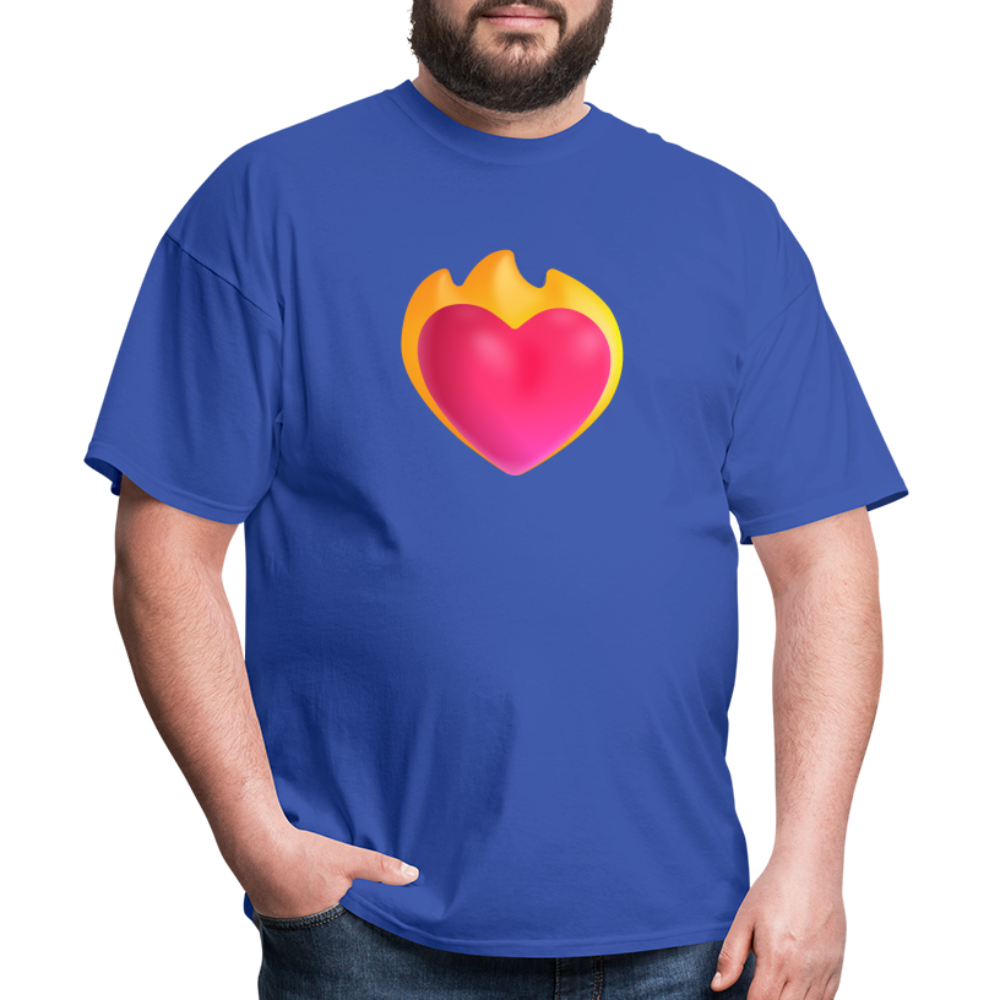 ❤️‍🔥 Heart on Fire (Microsoft Fluent) Unisex Classic T-Shirt - royal blue