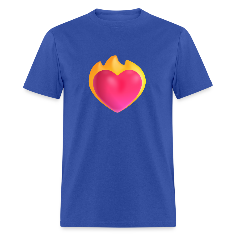 ❤️‍🔥 Heart on Fire (Microsoft Fluent) Unisex Classic T-Shirt - royal blue