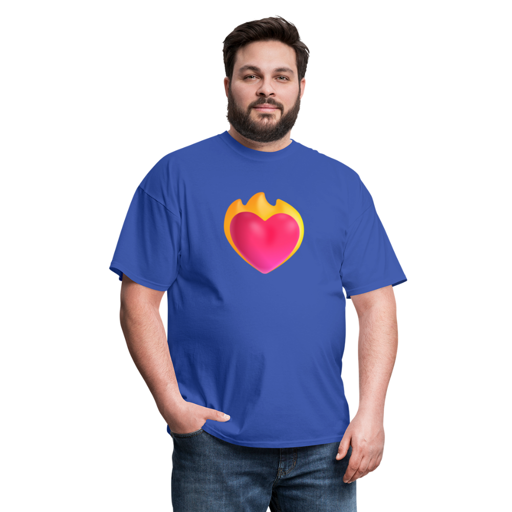 ❤️‍🔥 Heart on Fire (Microsoft Fluent) Unisex Classic T-Shirt - royal blue
