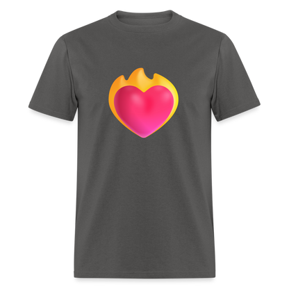 ❤️‍🔥 Heart on Fire (Microsoft Fluent) Unisex Classic T-Shirt - charcoal