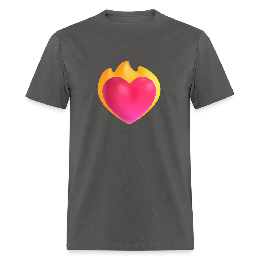 ❤️‍🔥 Heart on Fire (Microsoft Fluent) Unisex Classic T-Shirt - charcoal