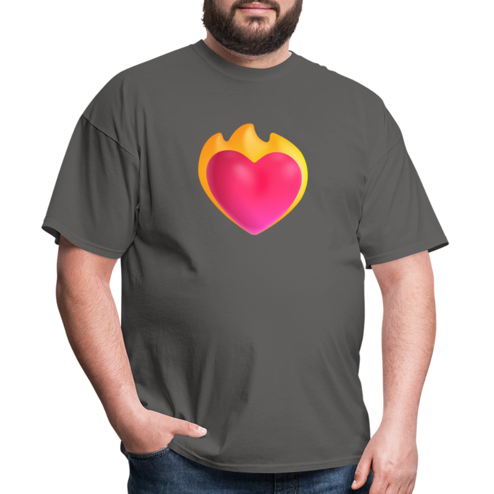 ❤️‍🔥 Heart on Fire (Microsoft Fluent) Unisex Classic T-Shirt - charcoal