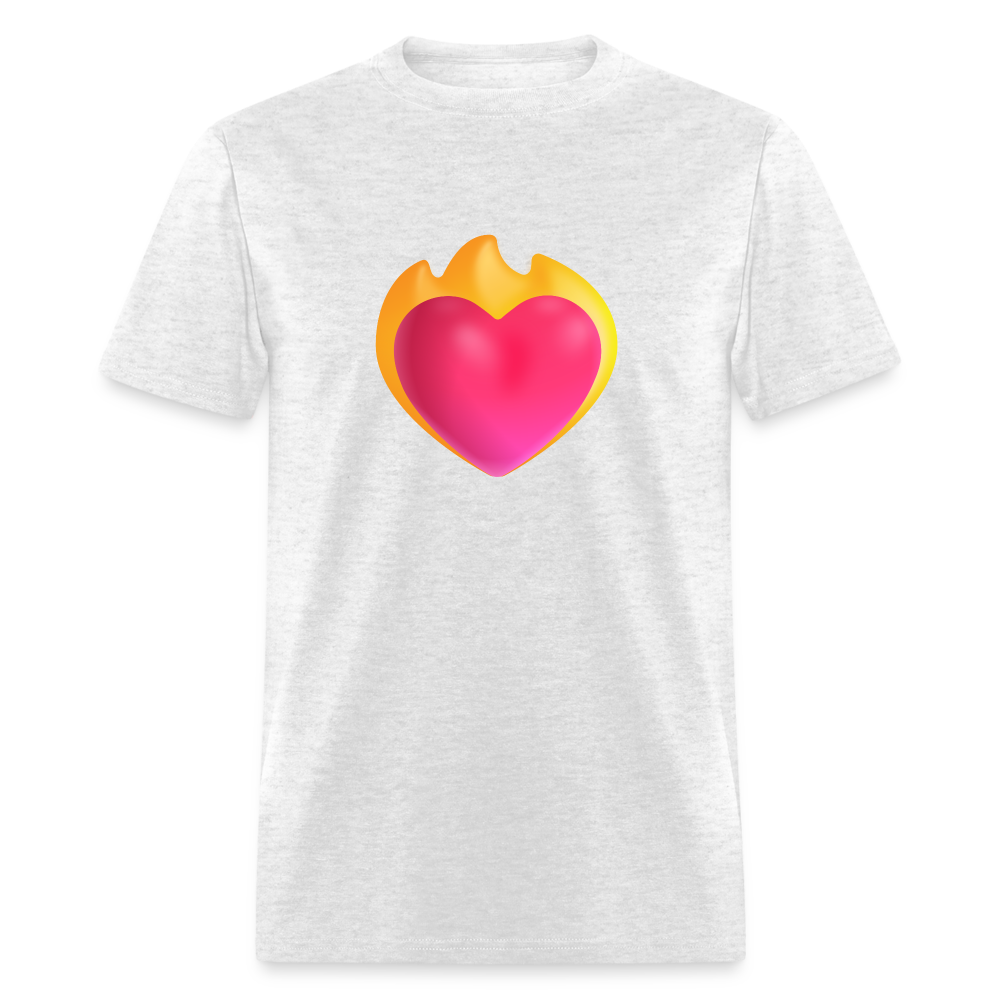 ❤️‍🔥 Heart on Fire (Microsoft Fluent) Unisex Classic T-Shirt - light heather gray