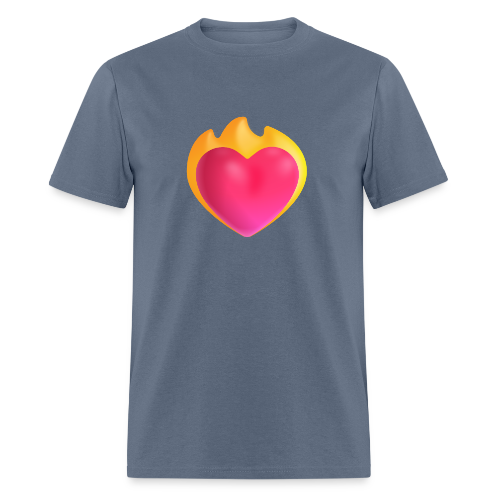 ❤️‍🔥 Heart on Fire (Microsoft Fluent) Unisex Classic T-Shirt - denim