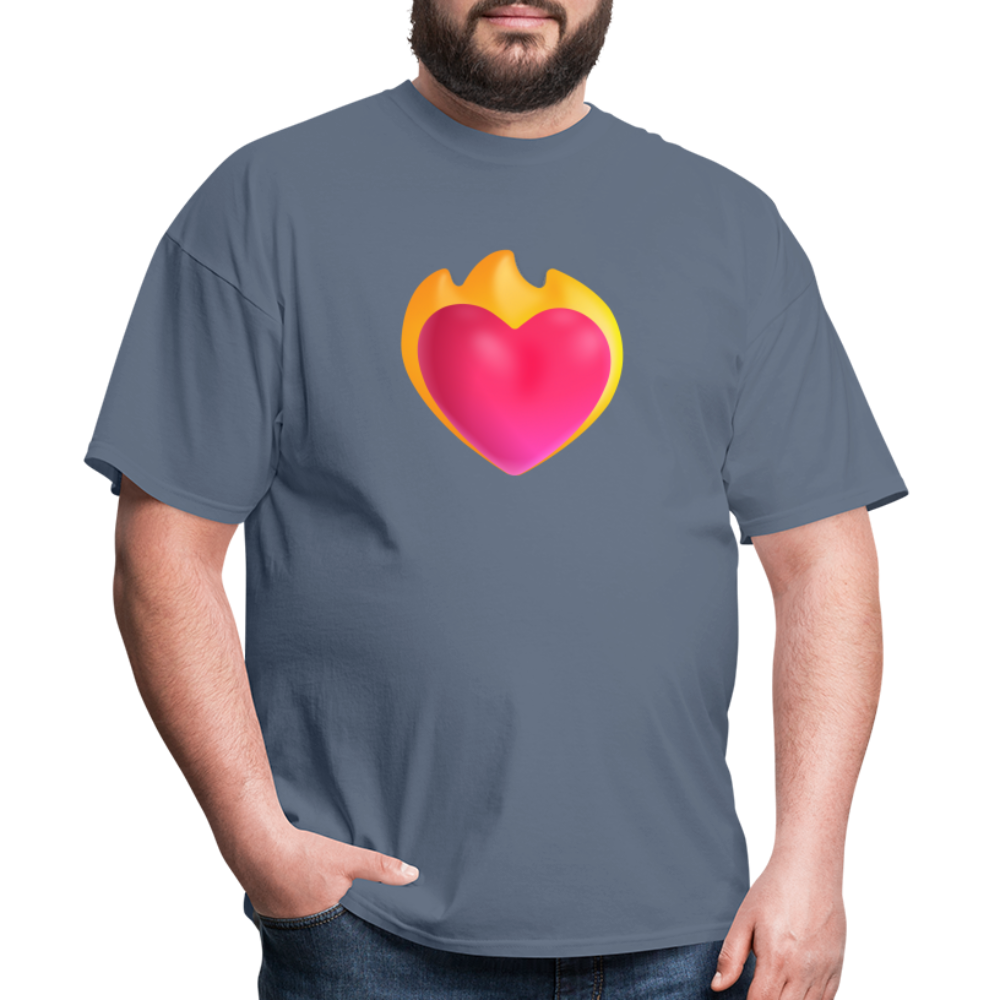 ❤️‍🔥 Heart on Fire (Microsoft Fluent) Unisex Classic T-Shirt - denim