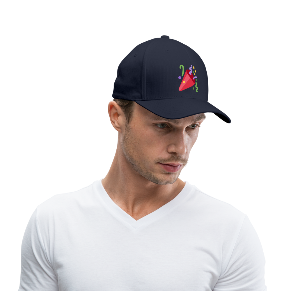 🎉 Party Popper (Twemoji) Baseball Cap - navy