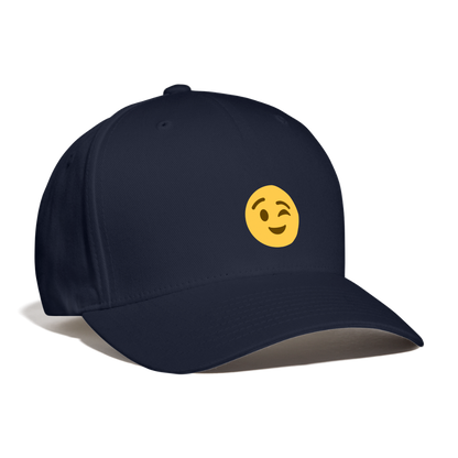 😉 Winking Face (Twemoji) Baseball Cap - navy