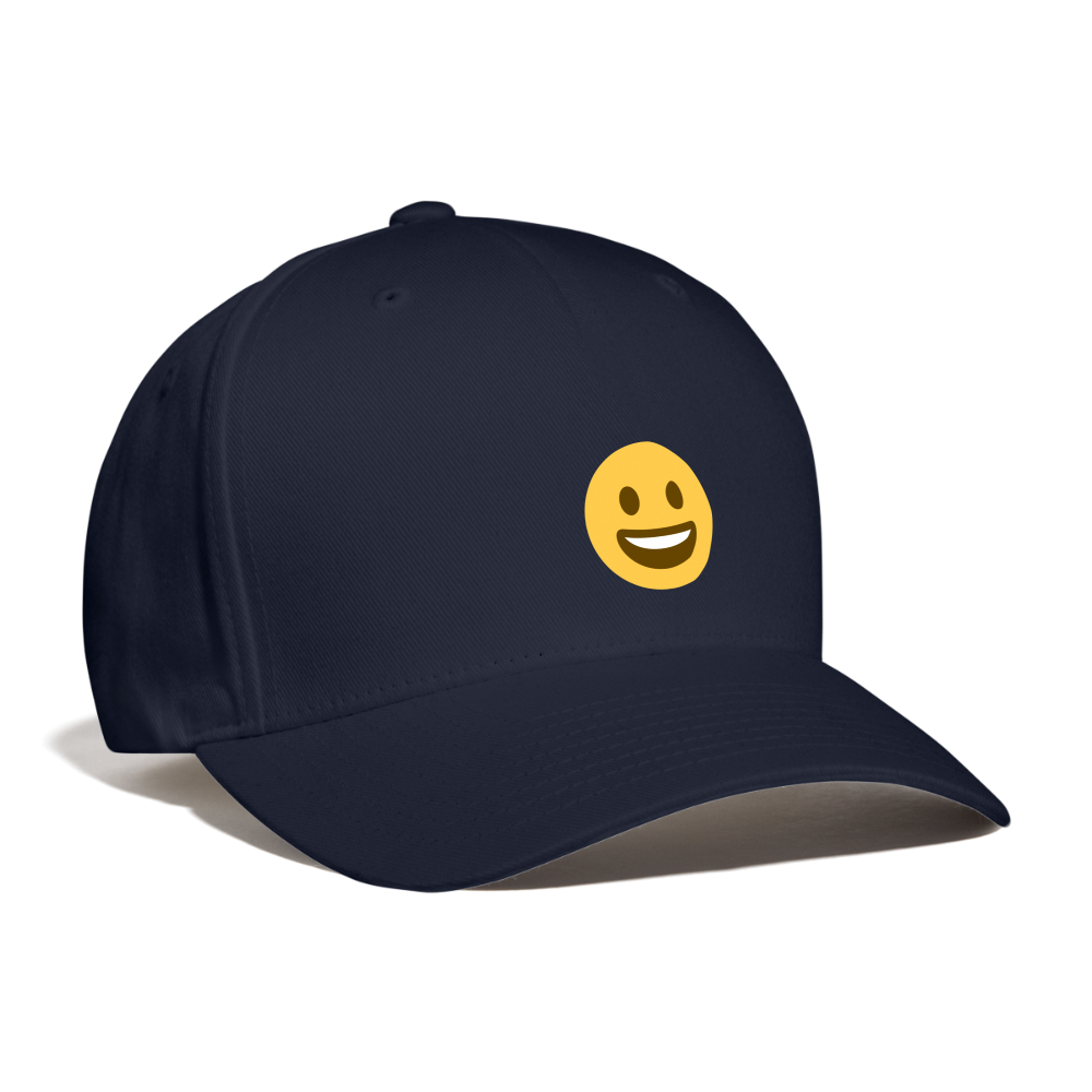 😀 Grinning Face (Twemoji) Baseball Cap - navy