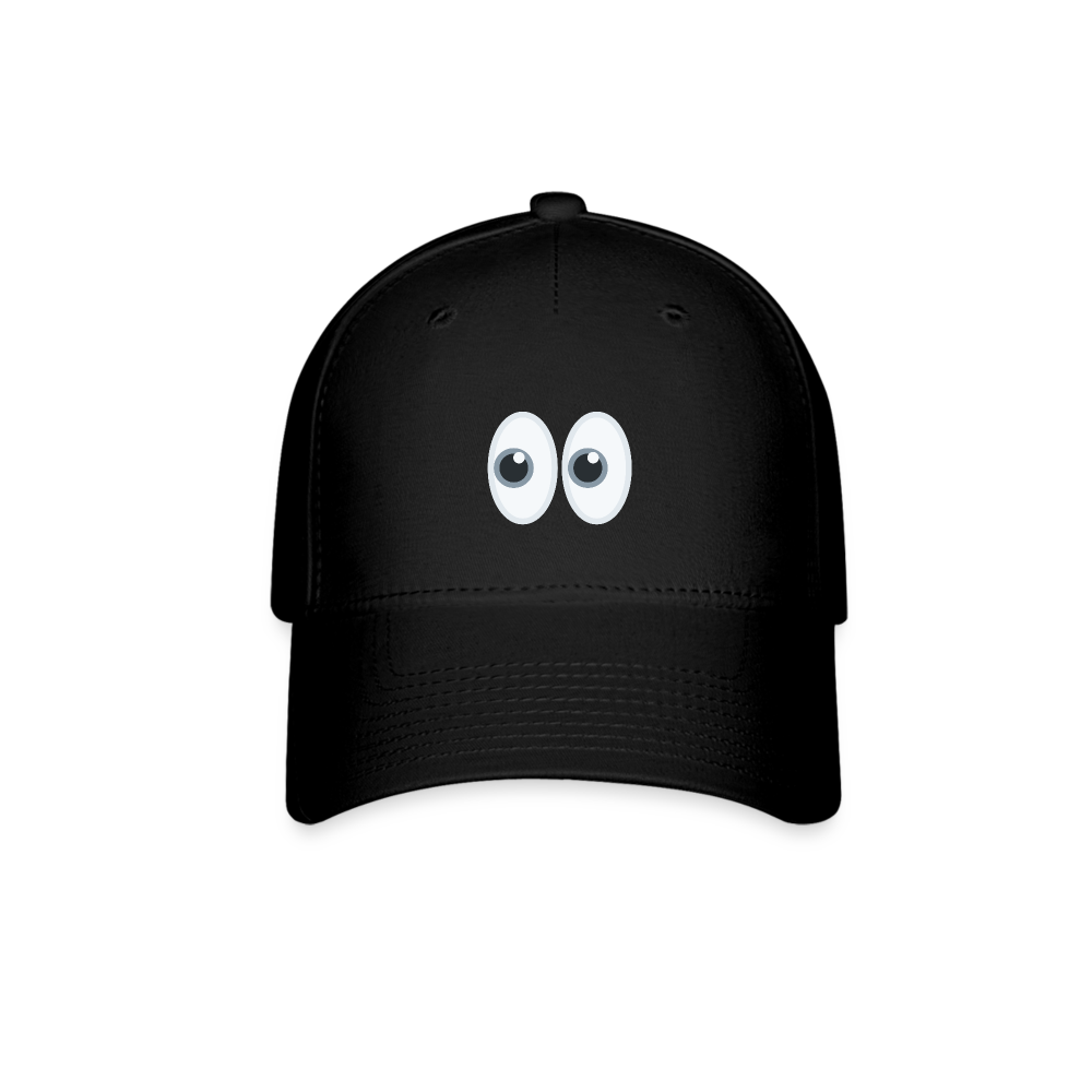 👀 Eyes (Twemoji) Baseball Cap - black