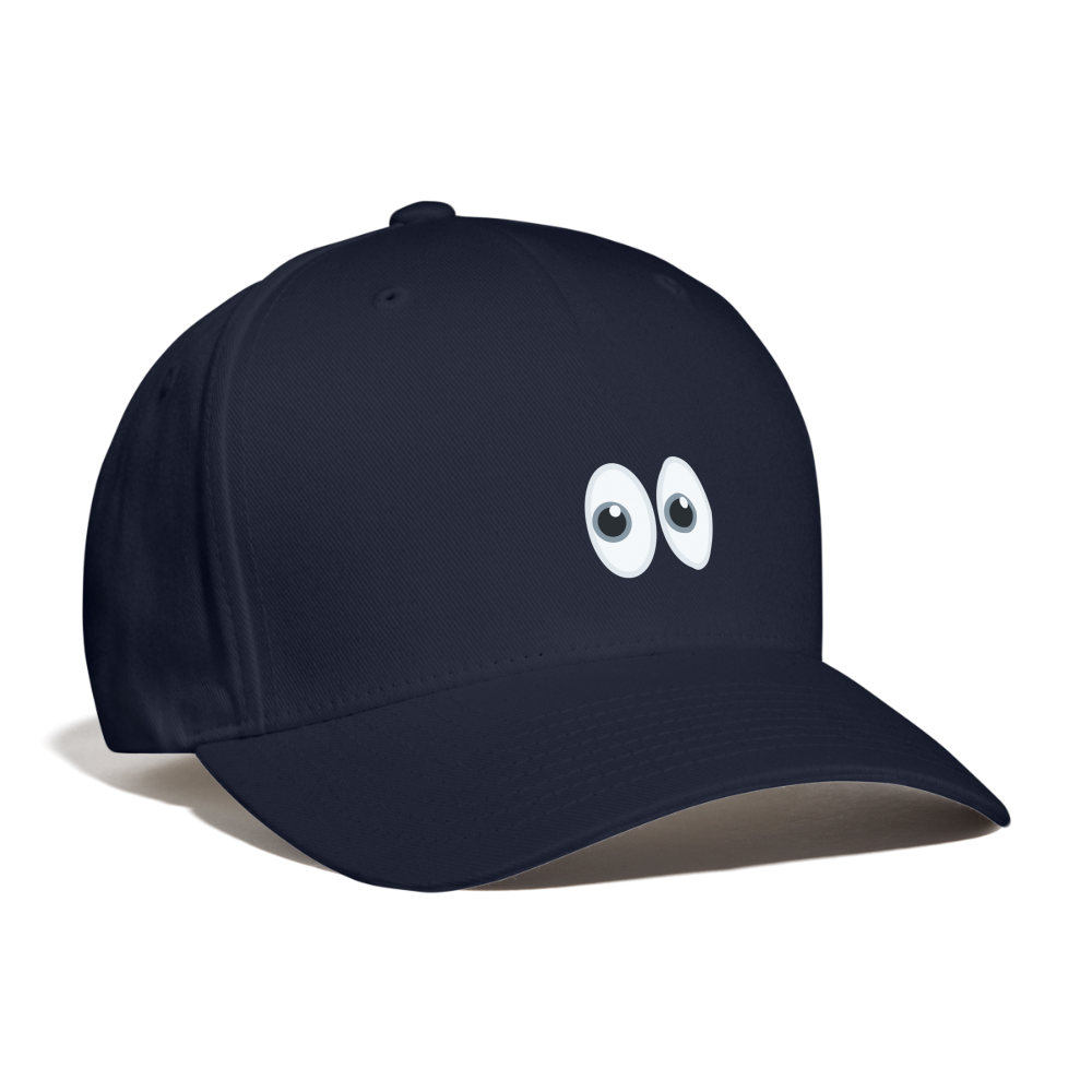 👀 Eyes (Twemoji) Baseball Cap - navy