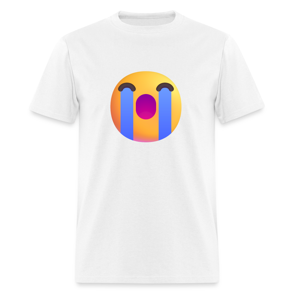 😭 Loudly Crying Face (Microsoft Fluent) Unisex Classic T-Shirt - white