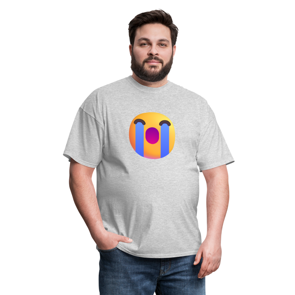 😭 Loudly Crying Face (Microsoft Fluent) Unisex Classic T-Shirt - heather gray