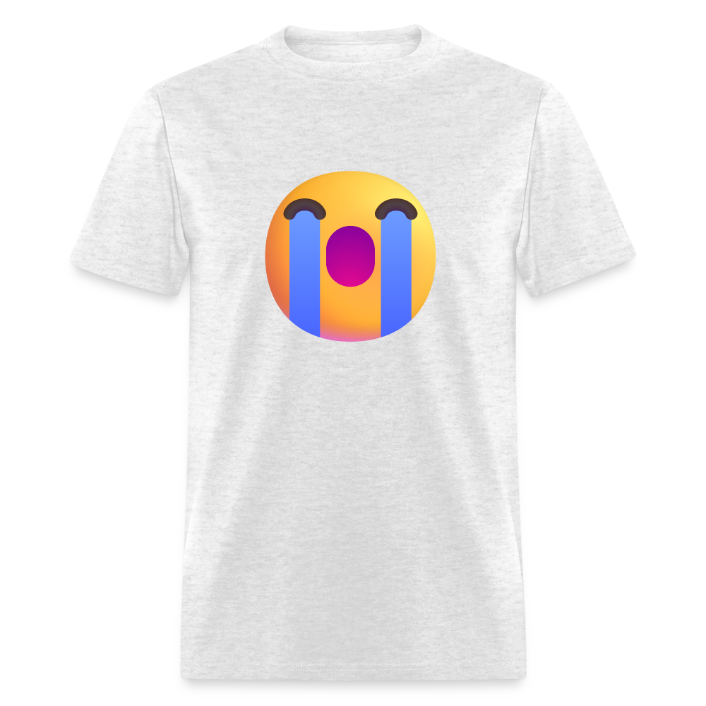 😭 Loudly Crying Face (Microsoft Fluent) Unisex Classic T-Shirt - light heather gray