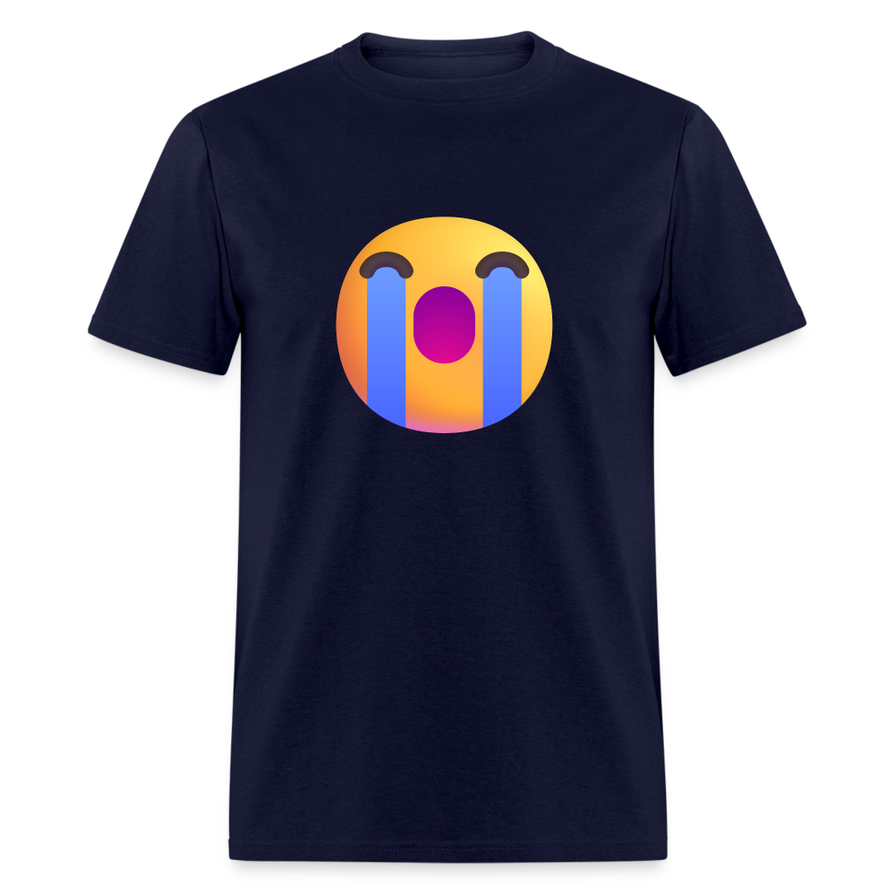 😭 Loudly Crying Face (Microsoft Fluent) Unisex Classic T-Shirt - navy