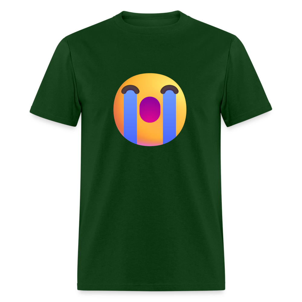 😭 Loudly Crying Face (Microsoft Fluent) Unisex Classic T-Shirt - forest green