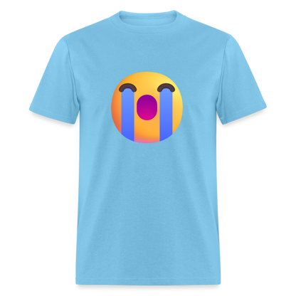 😭 Loudly Crying Face (Microsoft Fluent) Unisex Classic T-Shirt - aquatic blue