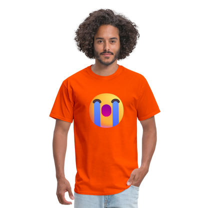 😭 Loudly Crying Face (Microsoft Fluent) Unisex Classic T-Shirt - orange