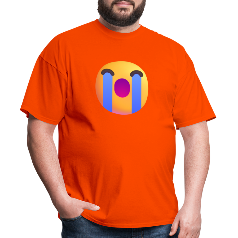 😭 Loudly Crying Face (Microsoft Fluent) Unisex Classic T-Shirt - orange