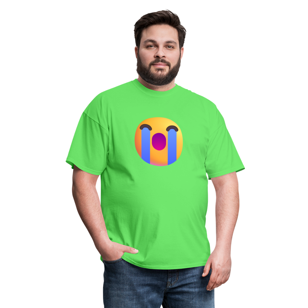 😭 Loudly Crying Face (Microsoft Fluent) Unisex Classic T-Shirt - kiwi