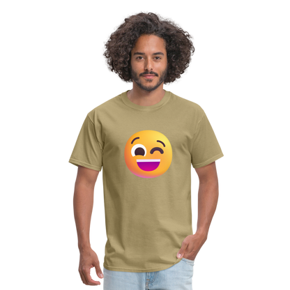 😉 Winking Face (Microsoft Fluent) Unisex Classic T-Shirt - khaki