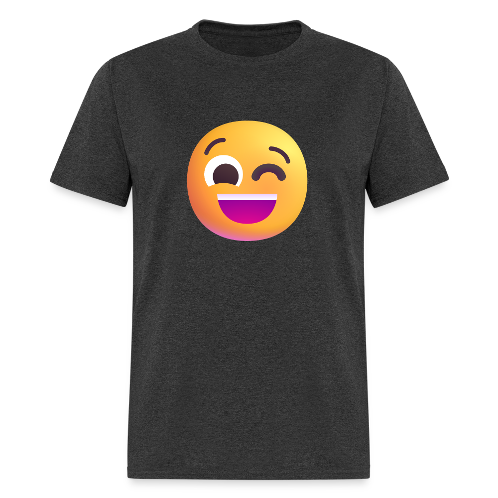😉 Winking Face (Microsoft Fluent) Unisex Classic T-Shirt - heather black