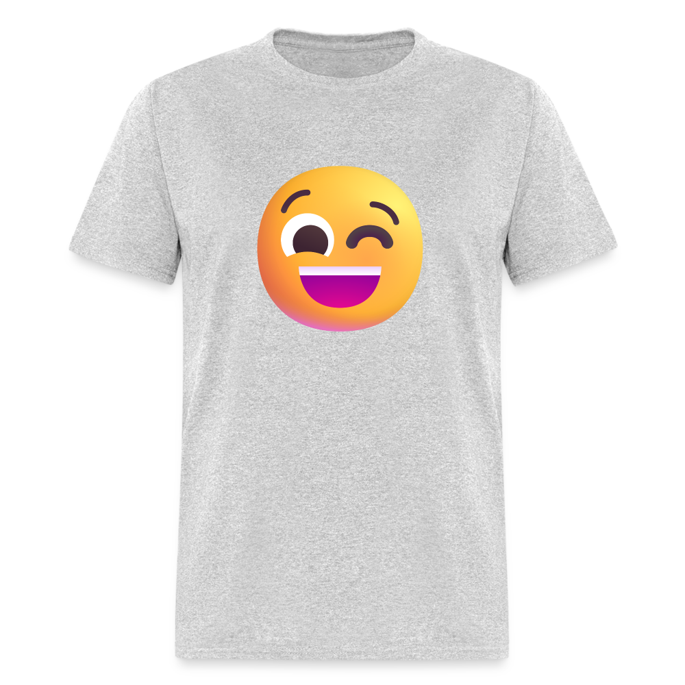 😉 Winking Face (Microsoft Fluent) Unisex Classic T-Shirt - heather gray