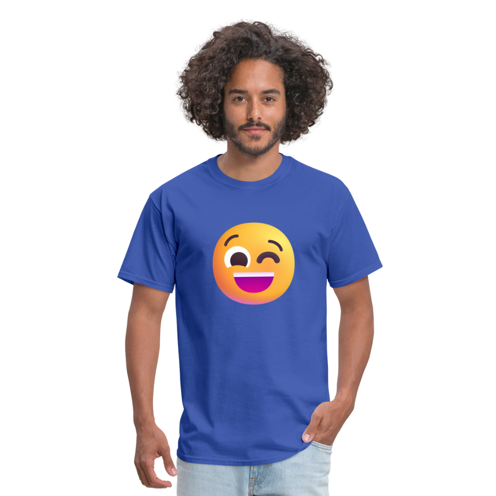 😉 Winking Face (Microsoft Fluent) Unisex Classic T-Shirt - royal blue