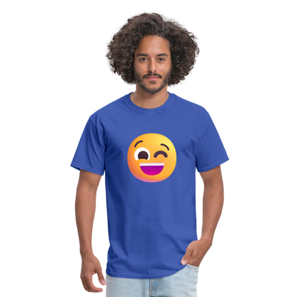 😉 Winking Face (Microsoft Fluent) Unisex Classic T-Shirt - royal blue