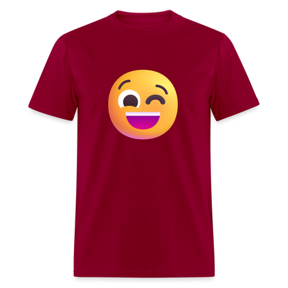 😉 Winking Face (Microsoft Fluent) Unisex Classic T-Shirt - dark red
