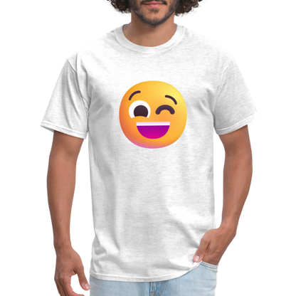 😉 Winking Face (Microsoft Fluent) Unisex Classic T-Shirt - light heather gray