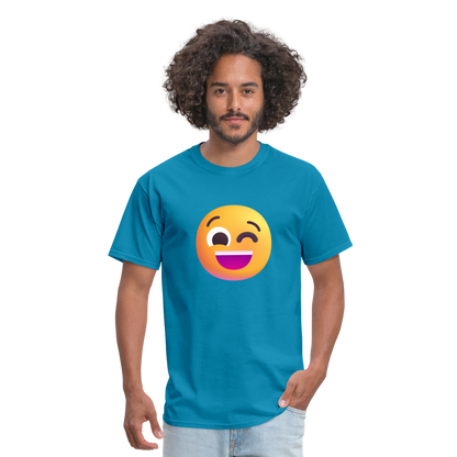 😉 Winking Face (Microsoft Fluent) Unisex Classic T-Shirt - turquoise