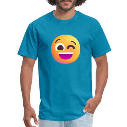 😉 Winking Face (Microsoft Fluent) Unisex Classic T-Shirt - turquoise
