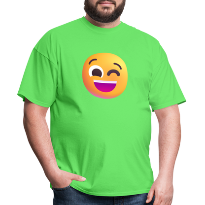 😉 Winking Face (Microsoft Fluent) Unisex Classic T-Shirt - kiwi