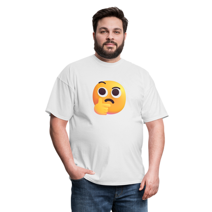 🤔 Thinking Face (Microsoft Fluent) Unisex Classic T-Shirt - white