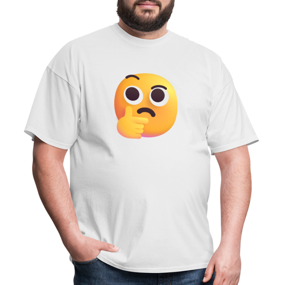 🤔 Thinking Face (Microsoft Fluent) Unisex Classic T-Shirt - white