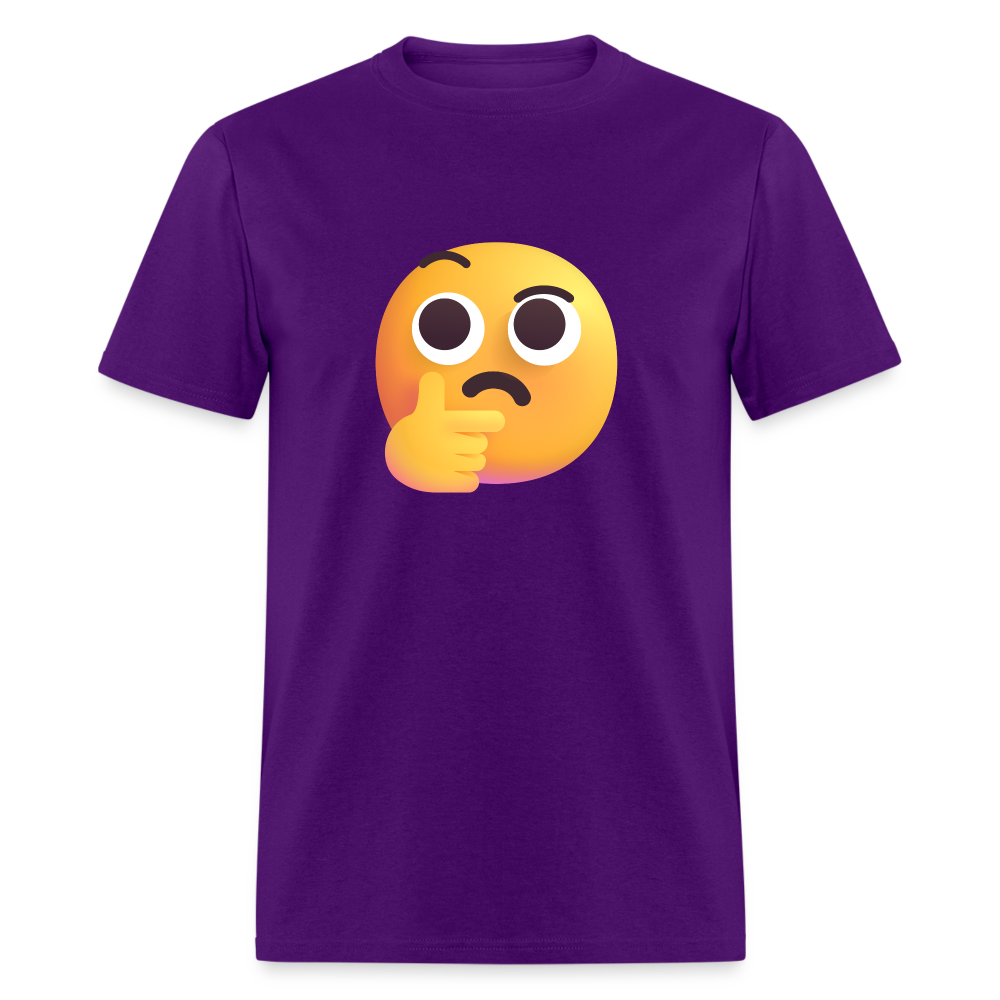 🤔 Thinking Face (Microsoft Fluent) Unisex Classic T-Shirt - purple