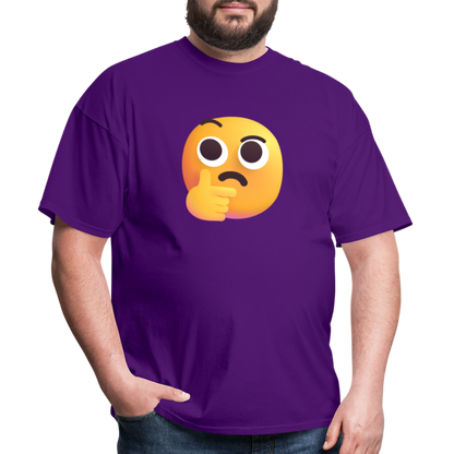 🤔 Thinking Face (Microsoft Fluent) Unisex Classic T-Shirt - purple