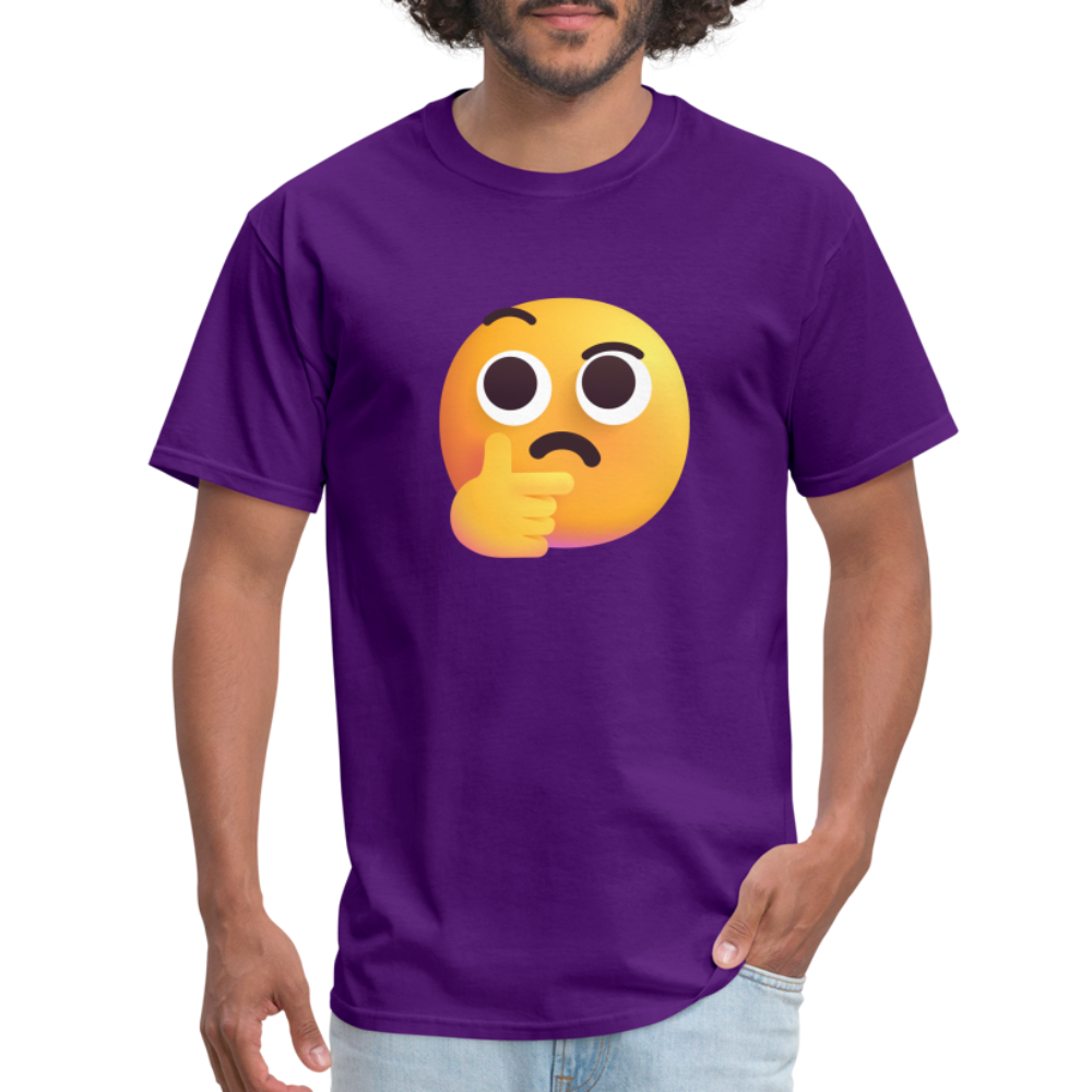 🤔 Thinking Face (Microsoft Fluent) Unisex Classic T-Shirt - purple