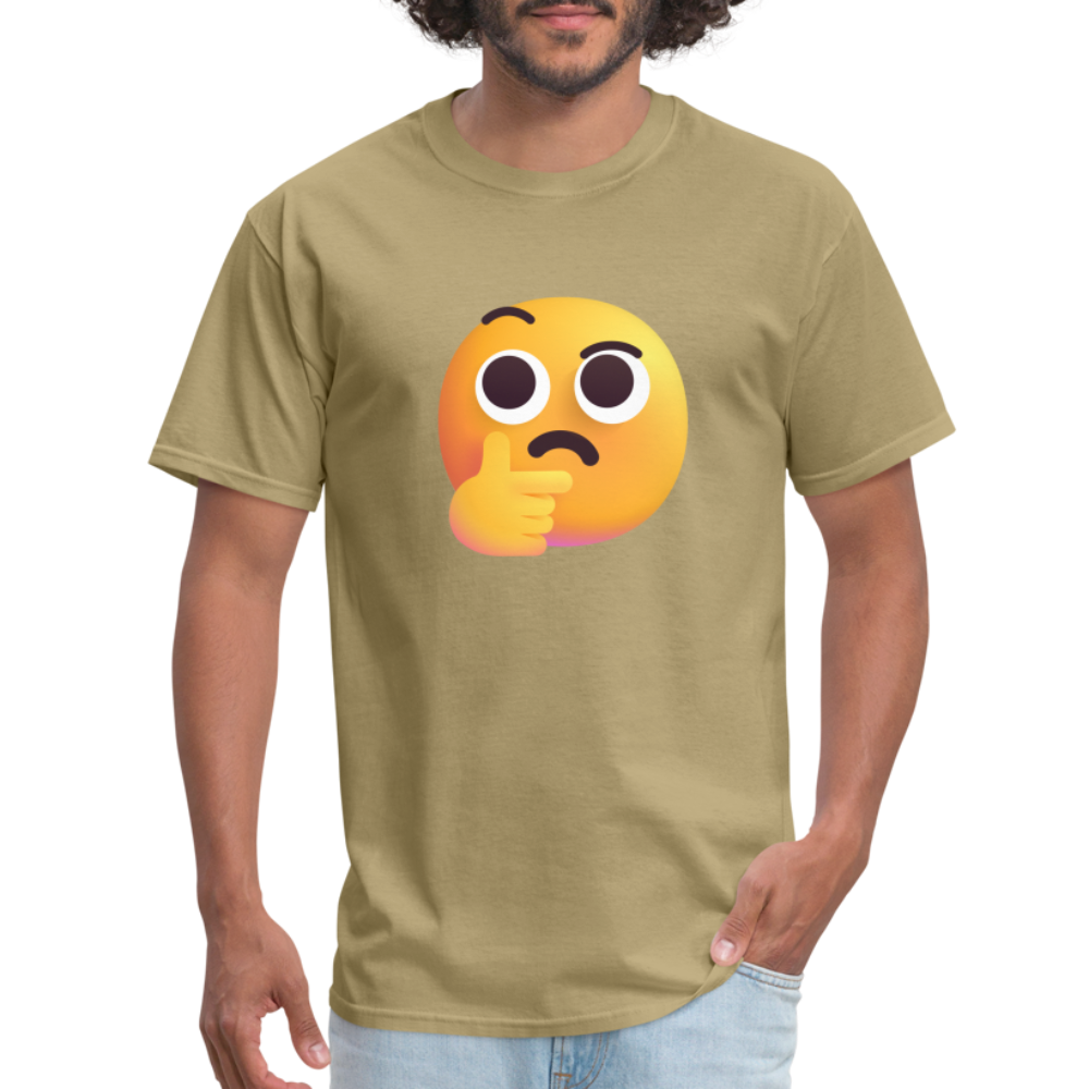 🤔 Thinking Face (Microsoft Fluent) Unisex Classic T-Shirt - khaki