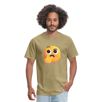 🤔 Thinking Face (Microsoft Fluent) Unisex Classic T-Shirt - khaki