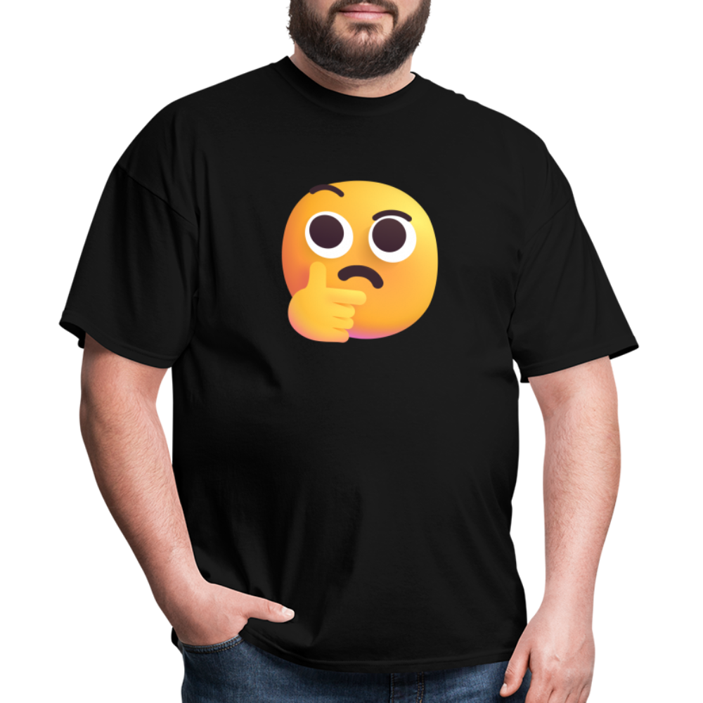 🤔 Thinking Face (Microsoft Fluent) Unisex Classic T-Shirt - black